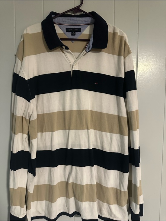 Tommy Hilfiger Other - Vintage Tommy Hilfiger Rugby Polo XXL Y2K Striped Long Sleeve Cotton